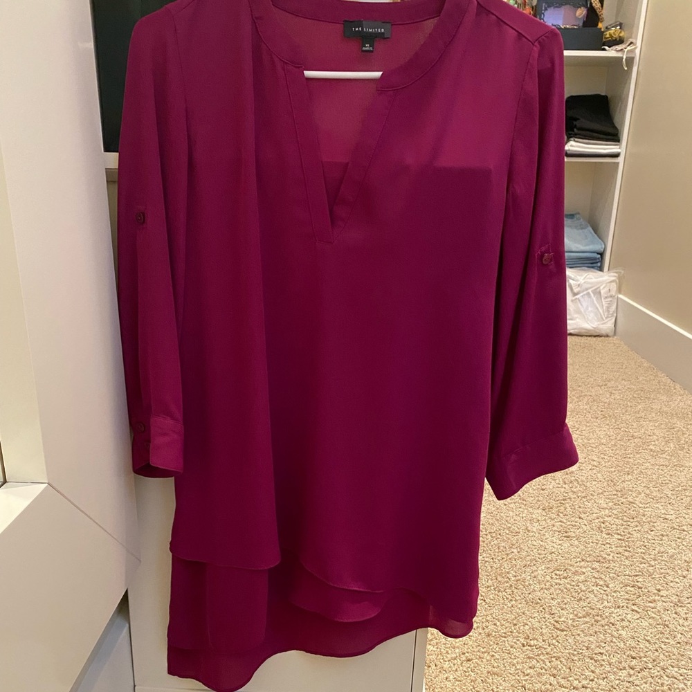 The Limited maroon blouse